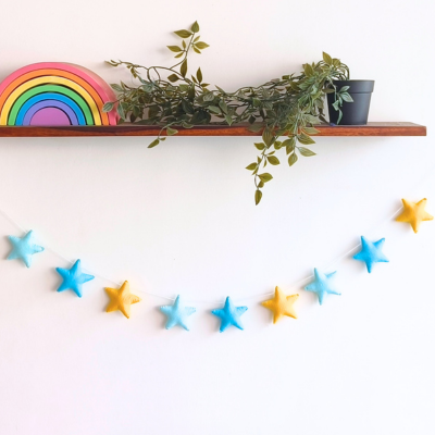 Felt Star Garland for Nursery Décor