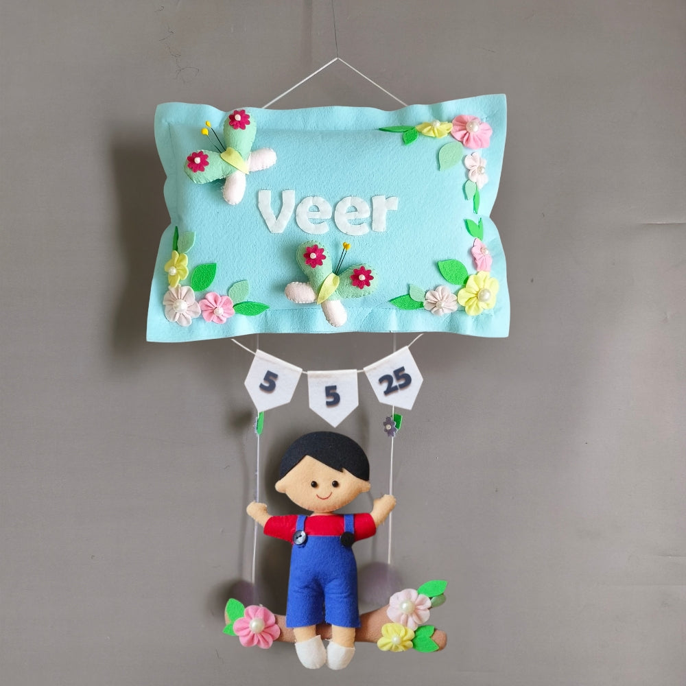 Personalized Boy on Swing