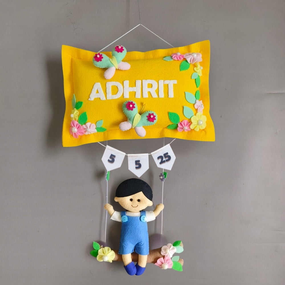 Personalized Boy on Swing