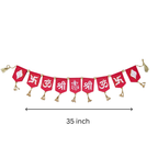 Traditional Felt Diwali Toran with Shubh Symbols