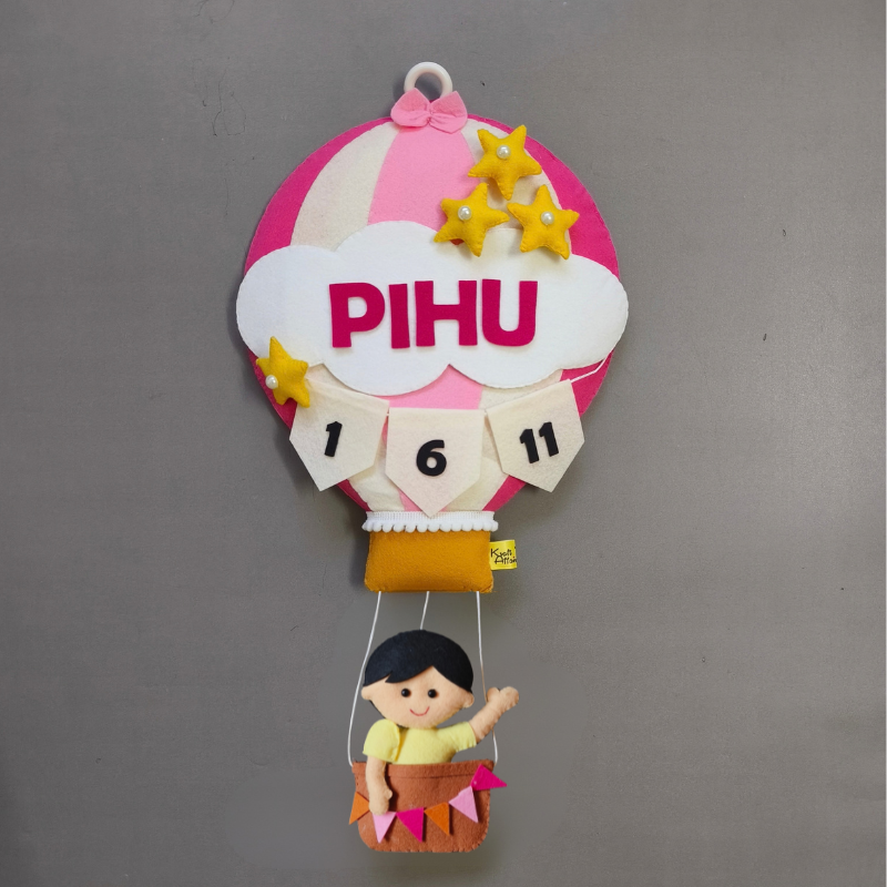 Personalized Boy in Hot Air Balloon