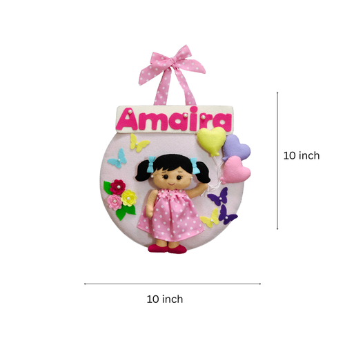 A small girl with Balloons