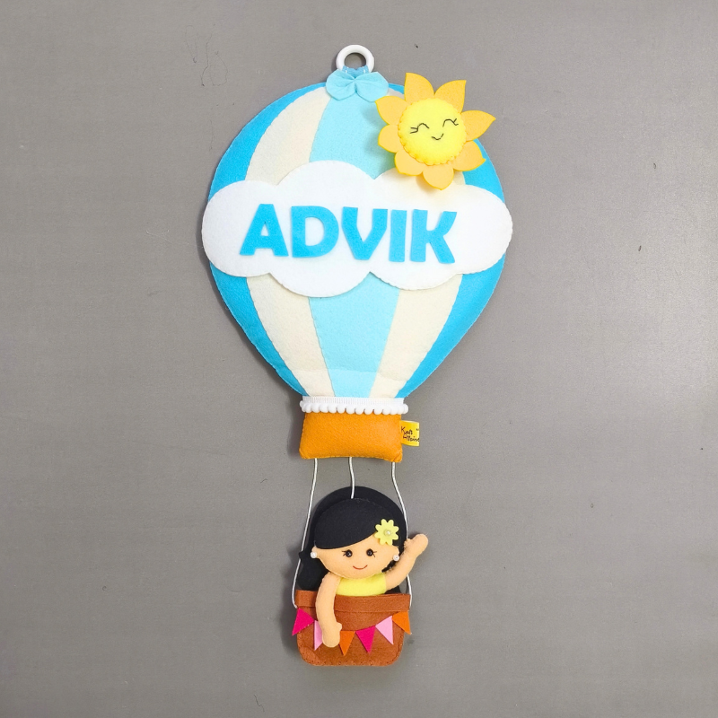 Personalized Girl in Hot Air Balloon