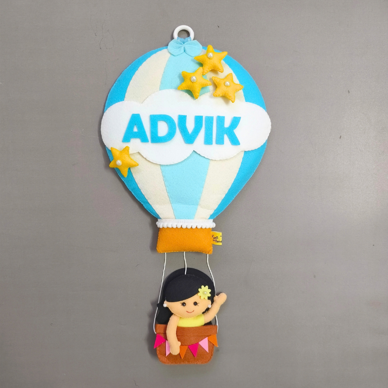 Personalized Girl in Hot Air Balloon