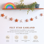 Felt Star Garland for Nursery Décor