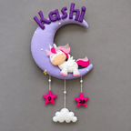 Personalized Cute Unicorn on moon