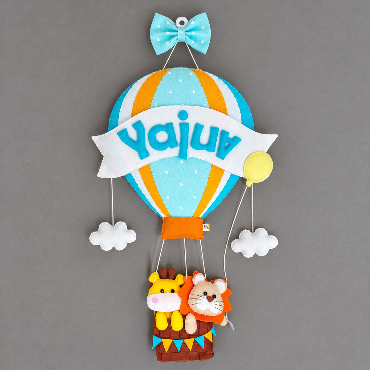 Personalized big hot air balloon for Girl