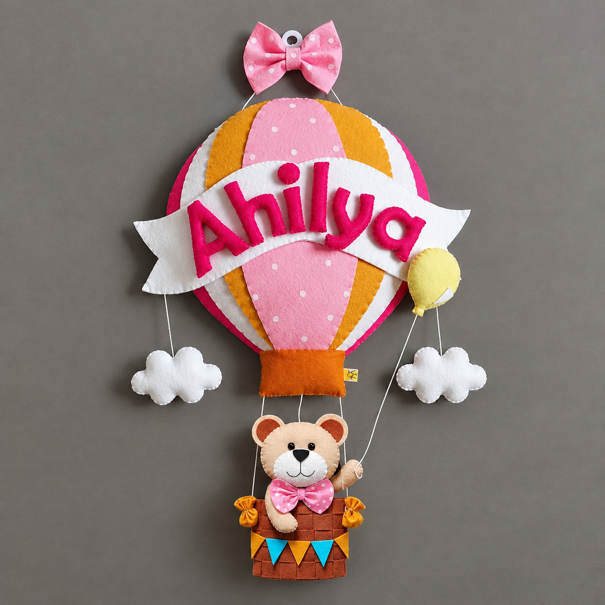 Personalized big hot air balloon for Girl