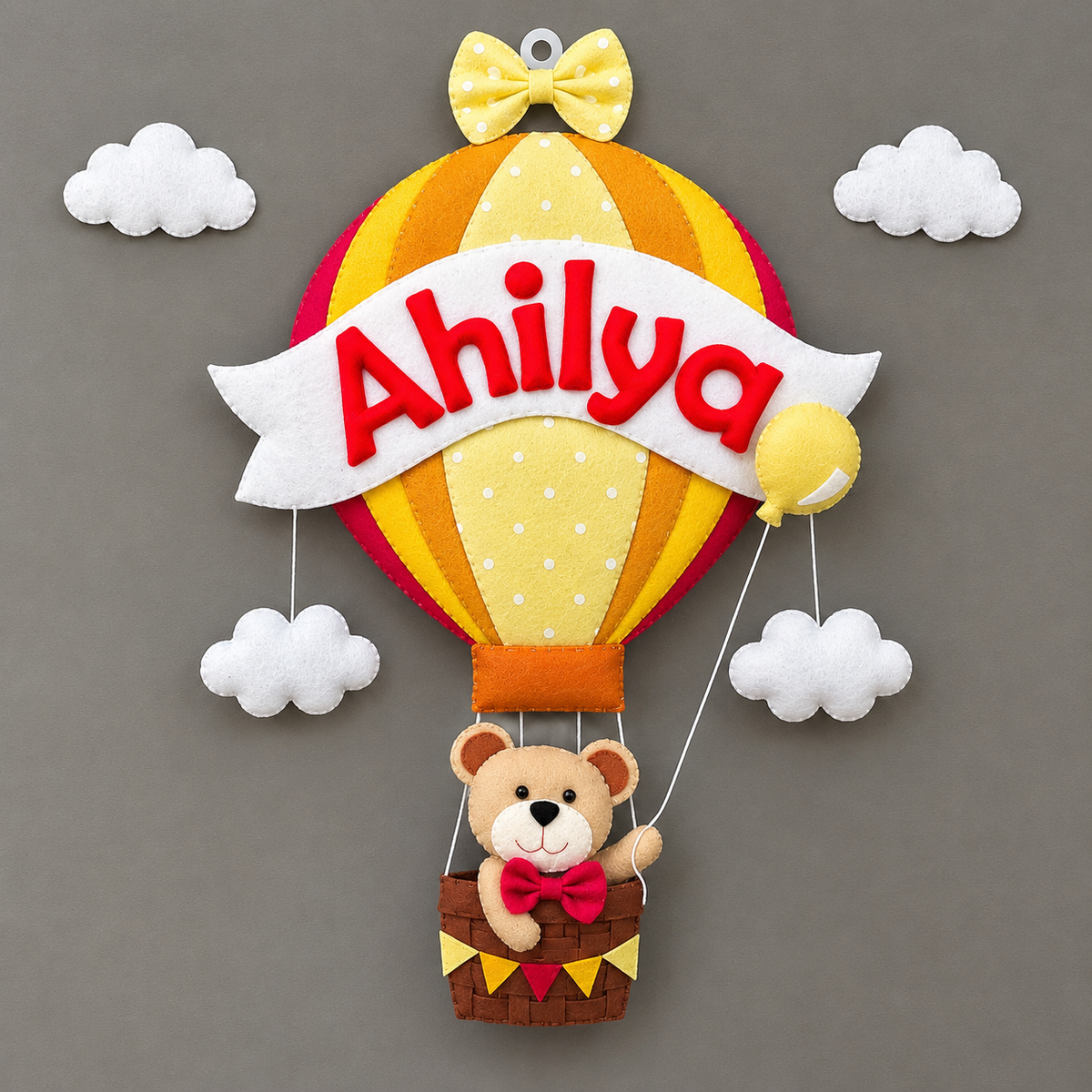 Personalized big hot air balloon for Girl