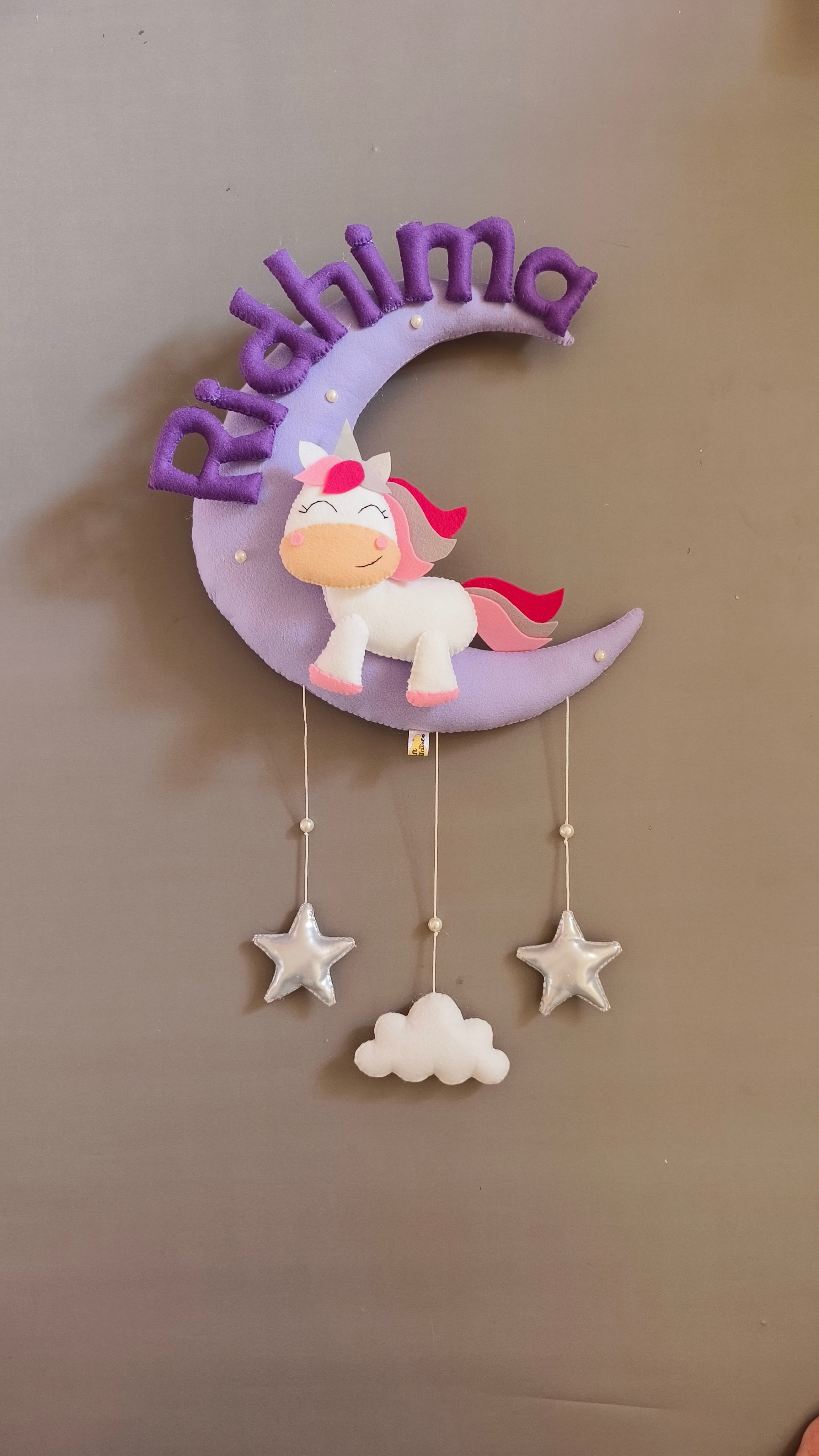 Cute Unicorn on moon