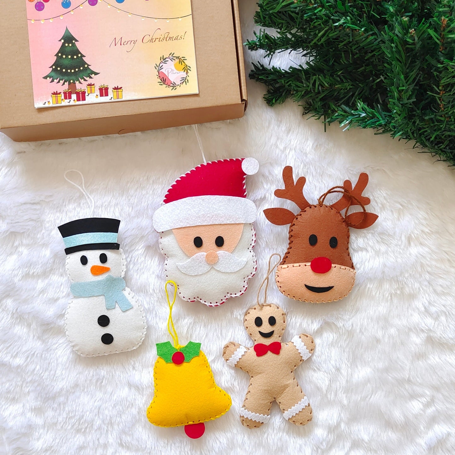 DIY Felt Ornaments Kit for Christmas
