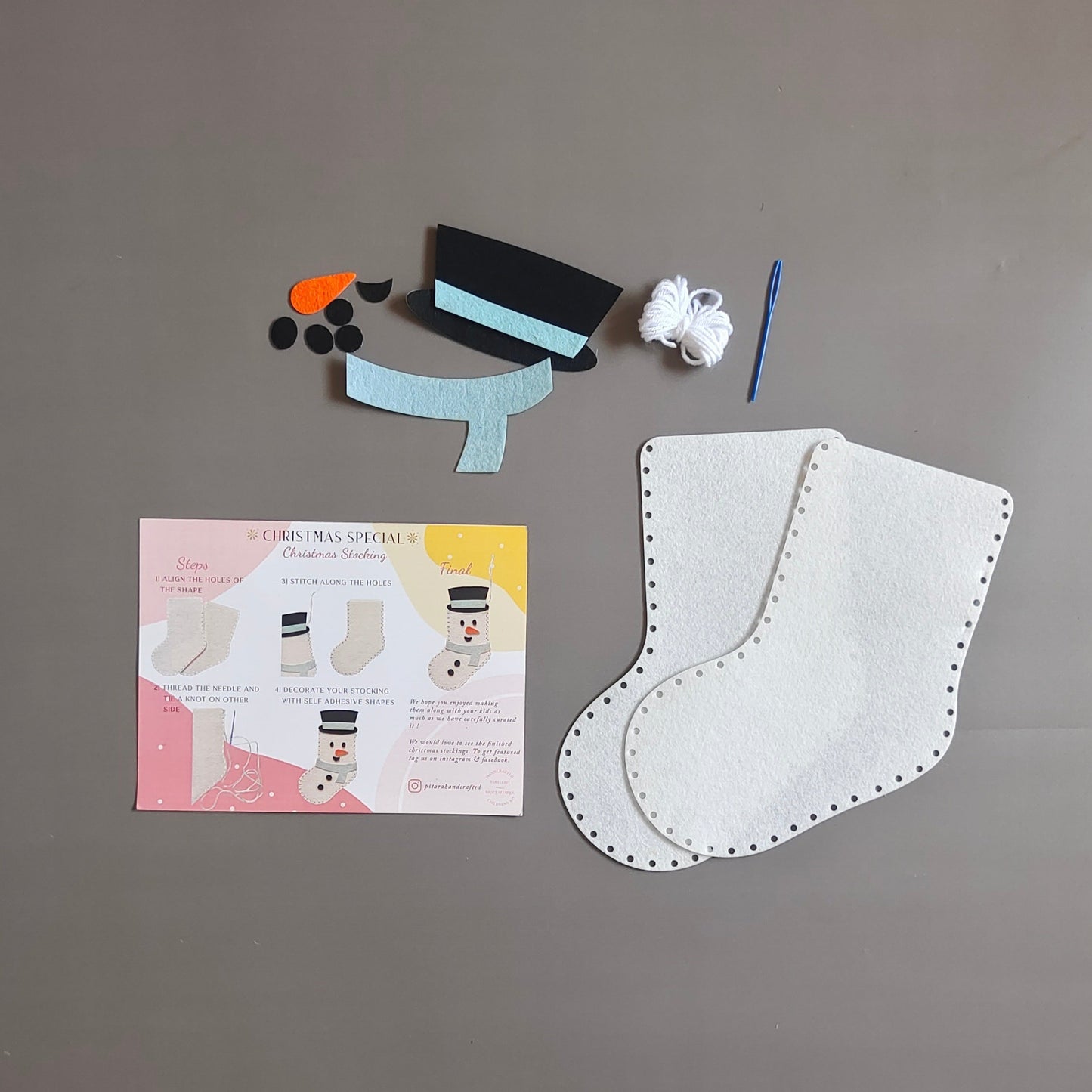 DIY Snowman Stocking Kit