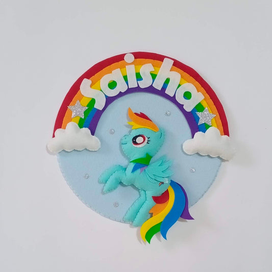 Rainbow Dash wall decor small