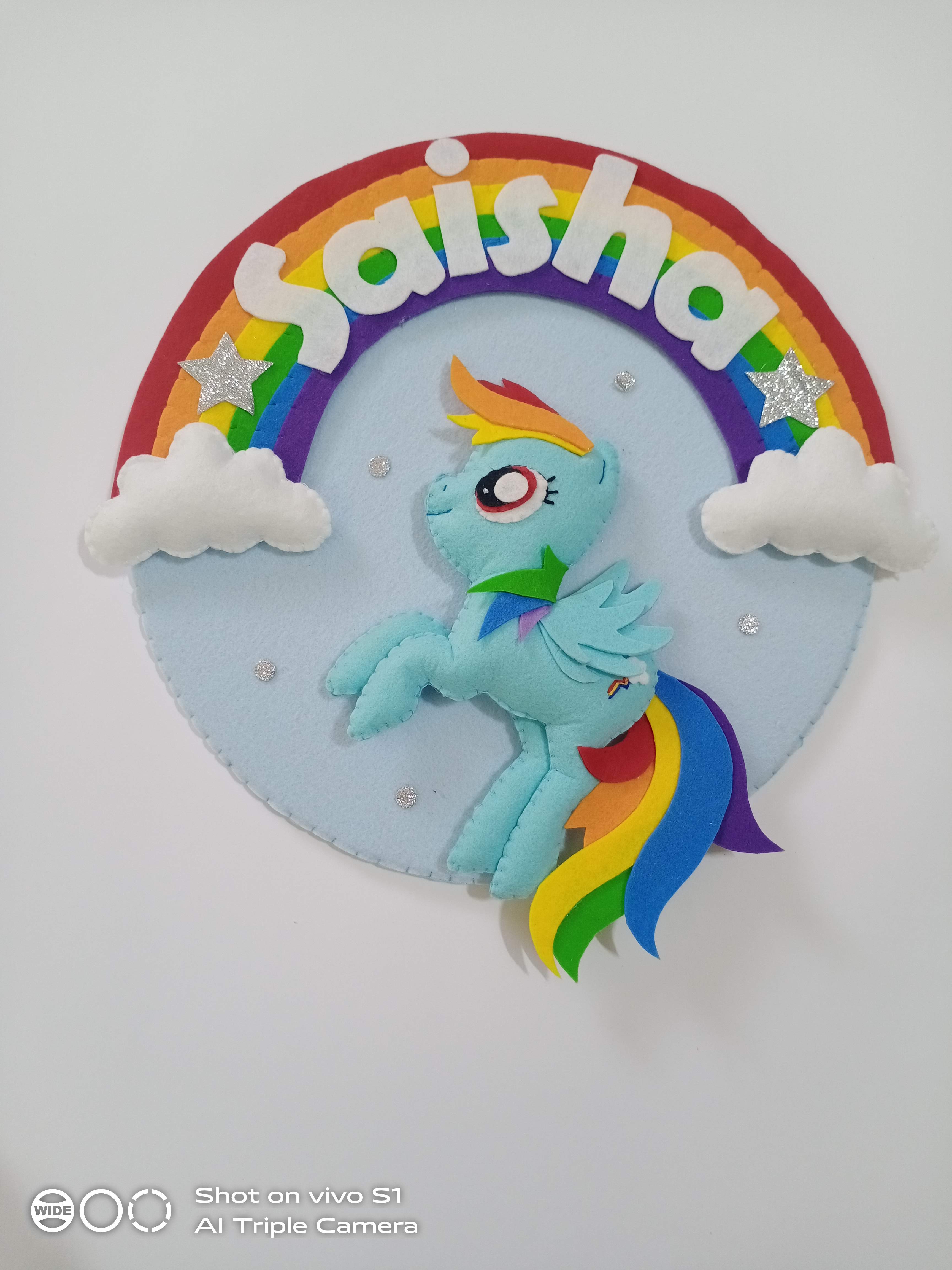 Rainbow Dash wall decor small