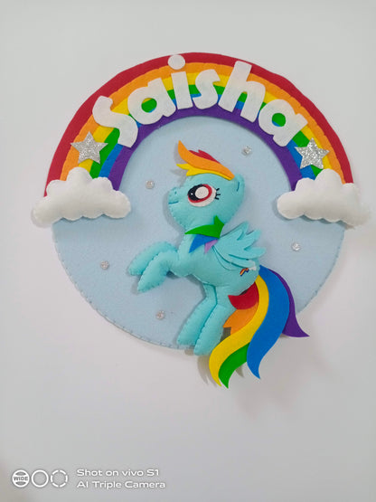 Rainbow Dash wall decor small