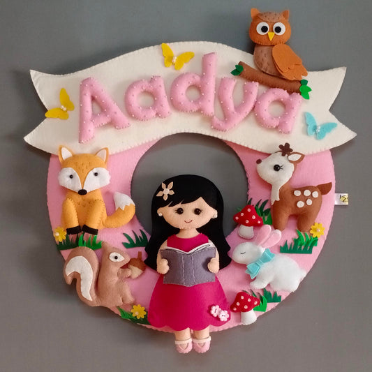 Woodland theme personalized wall decor