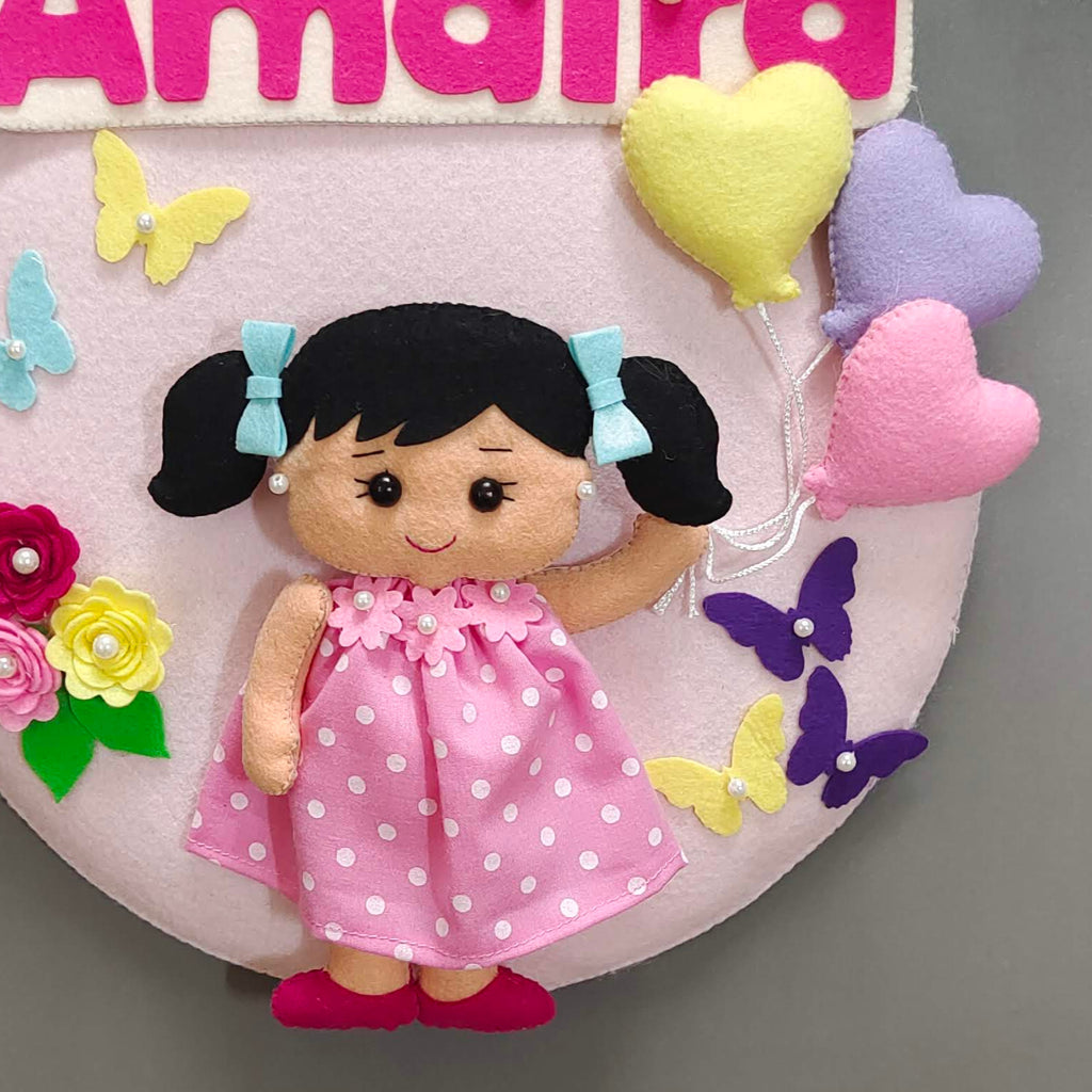 A small girl with Balloons