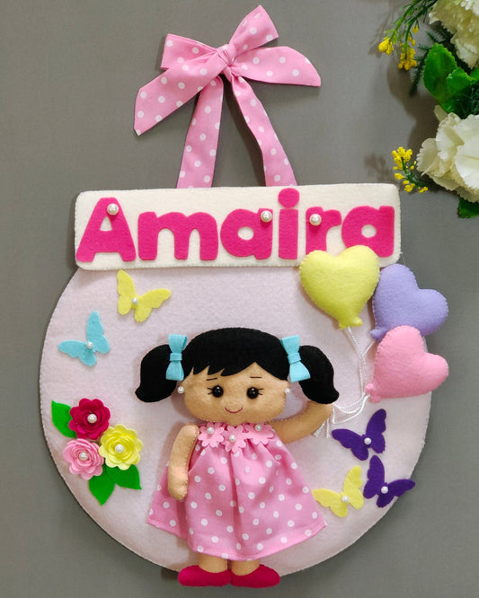 A small girl with Balloons