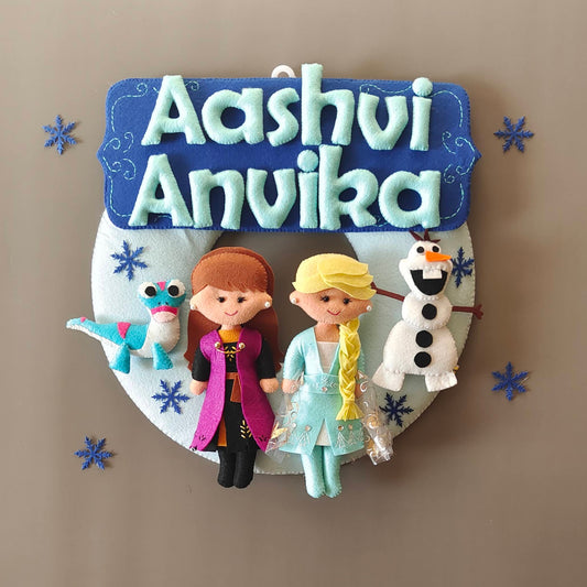 Frozen theme personalized wall decor_2
