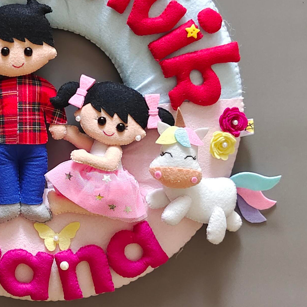 Personalized Sibling love wall decor