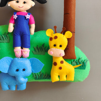 Forest friends personalised wall decor