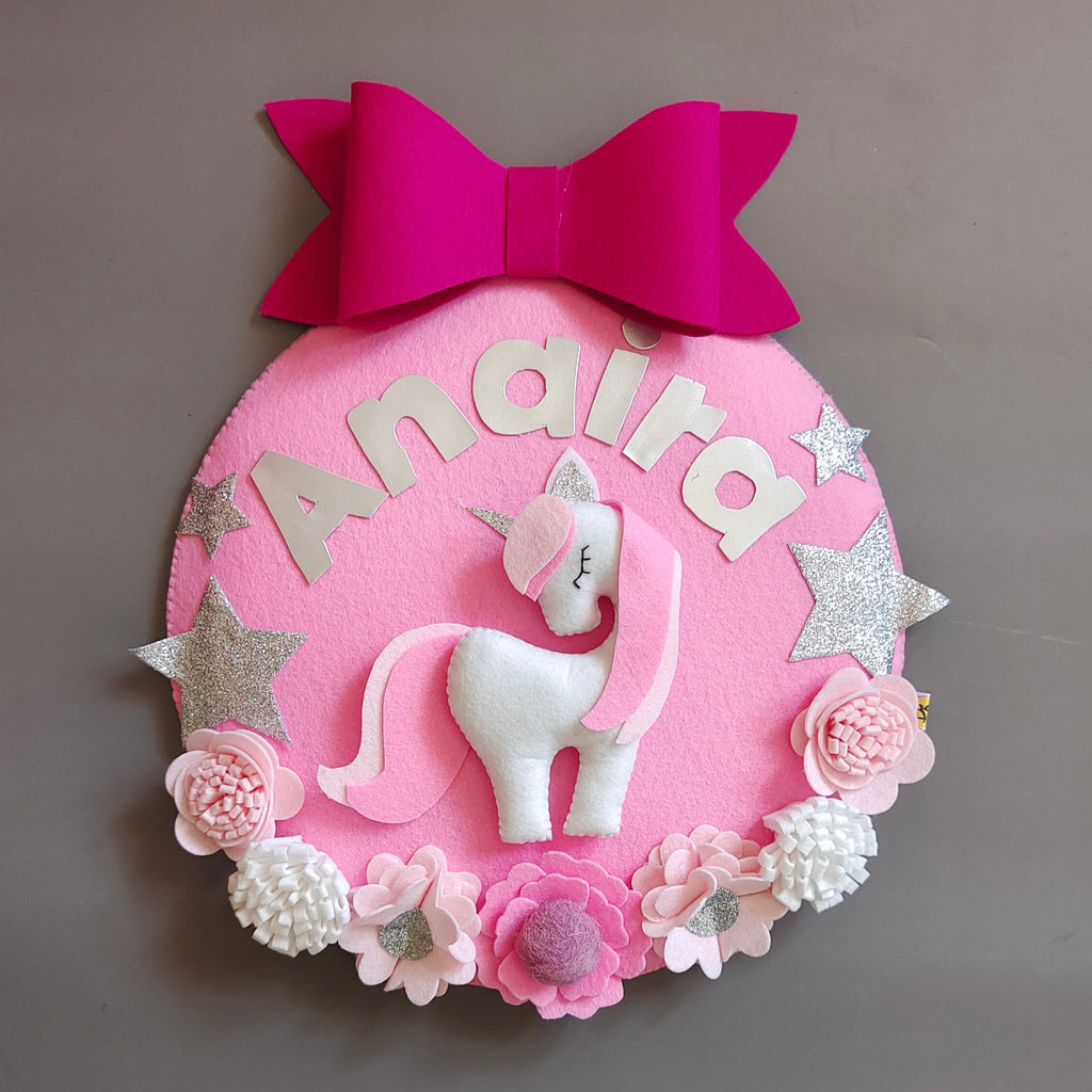 Personalised Unicorn Love Handmade Unicorn Theme Kids Room Decor