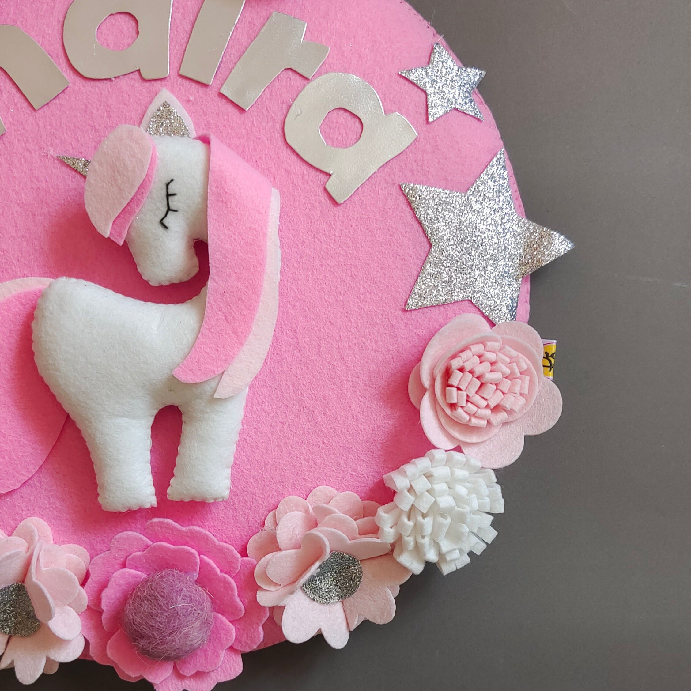 Personalised Unicorn Love Handmade Unicorn Theme Kids Room Decor