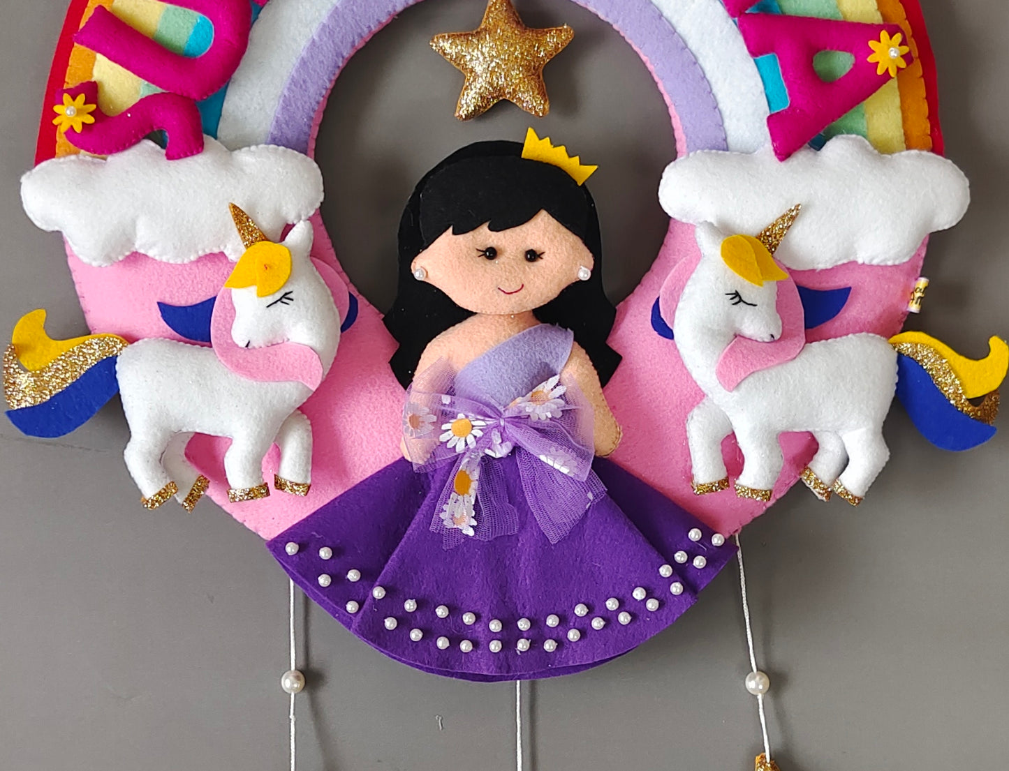 Princess theme with rainbow