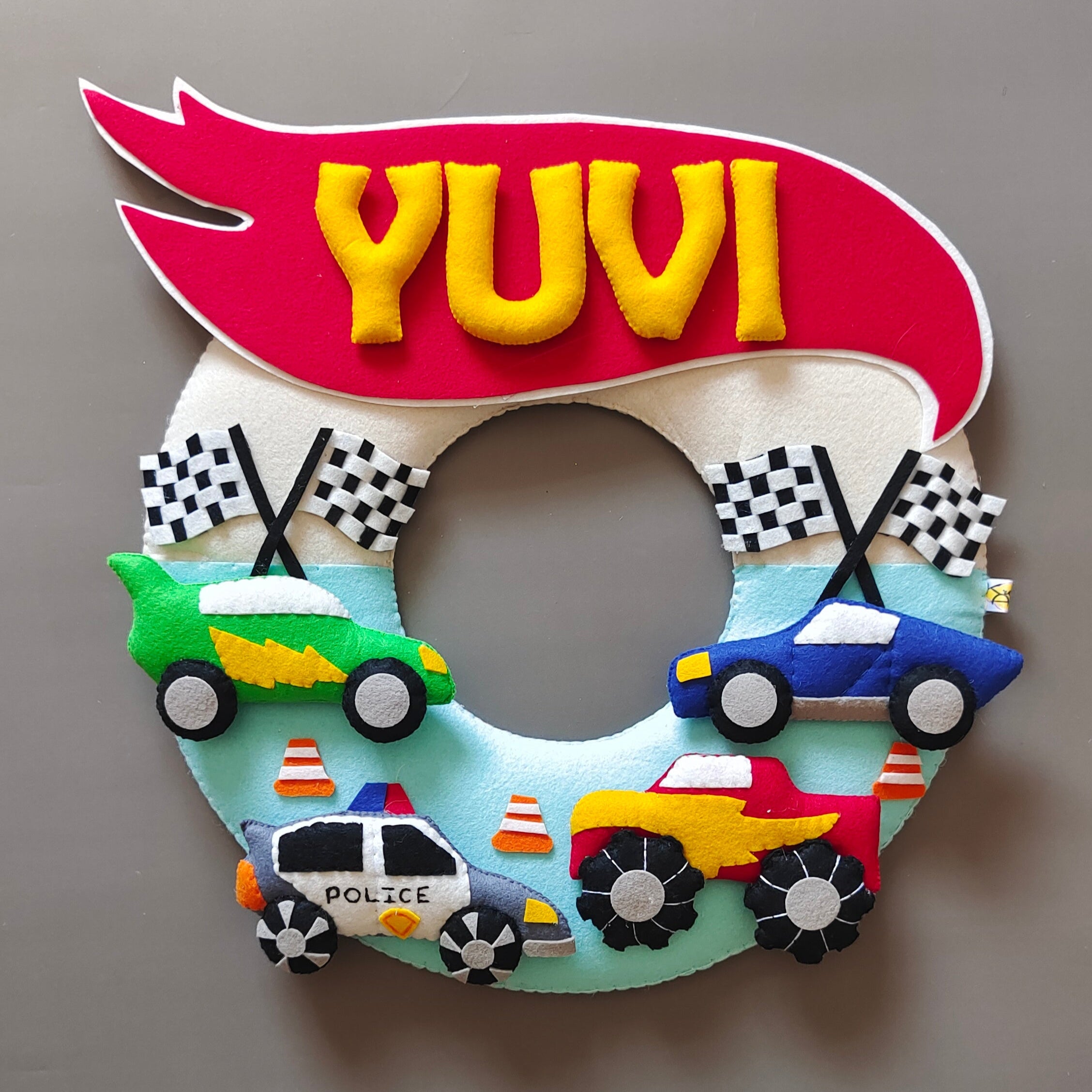 Hot Wheels theme personalized name