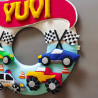 Hot Wheels theme personalized name