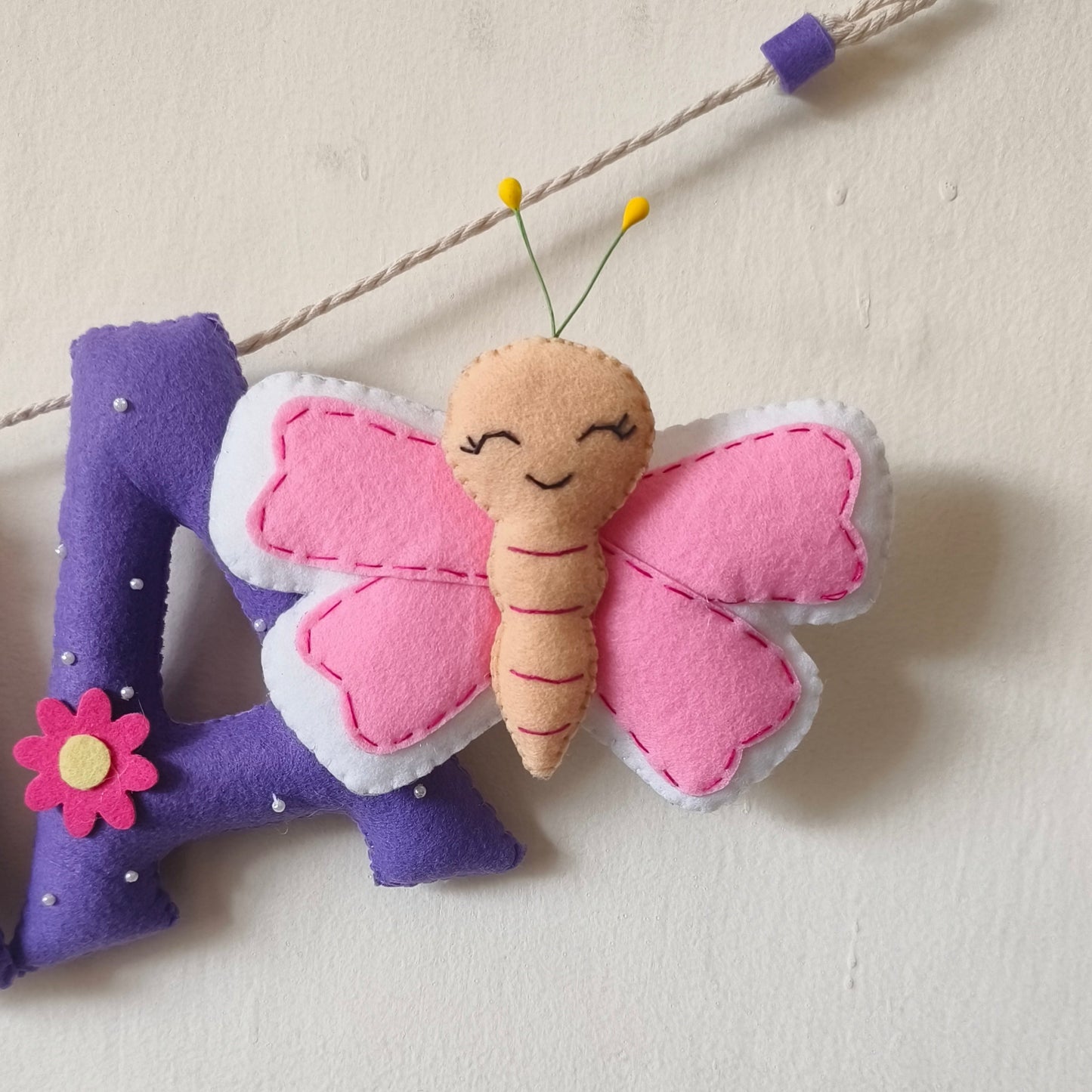 Personalized Butterfly Theme Bunting