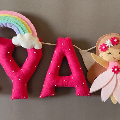 Personalized Fairy theme Bunting