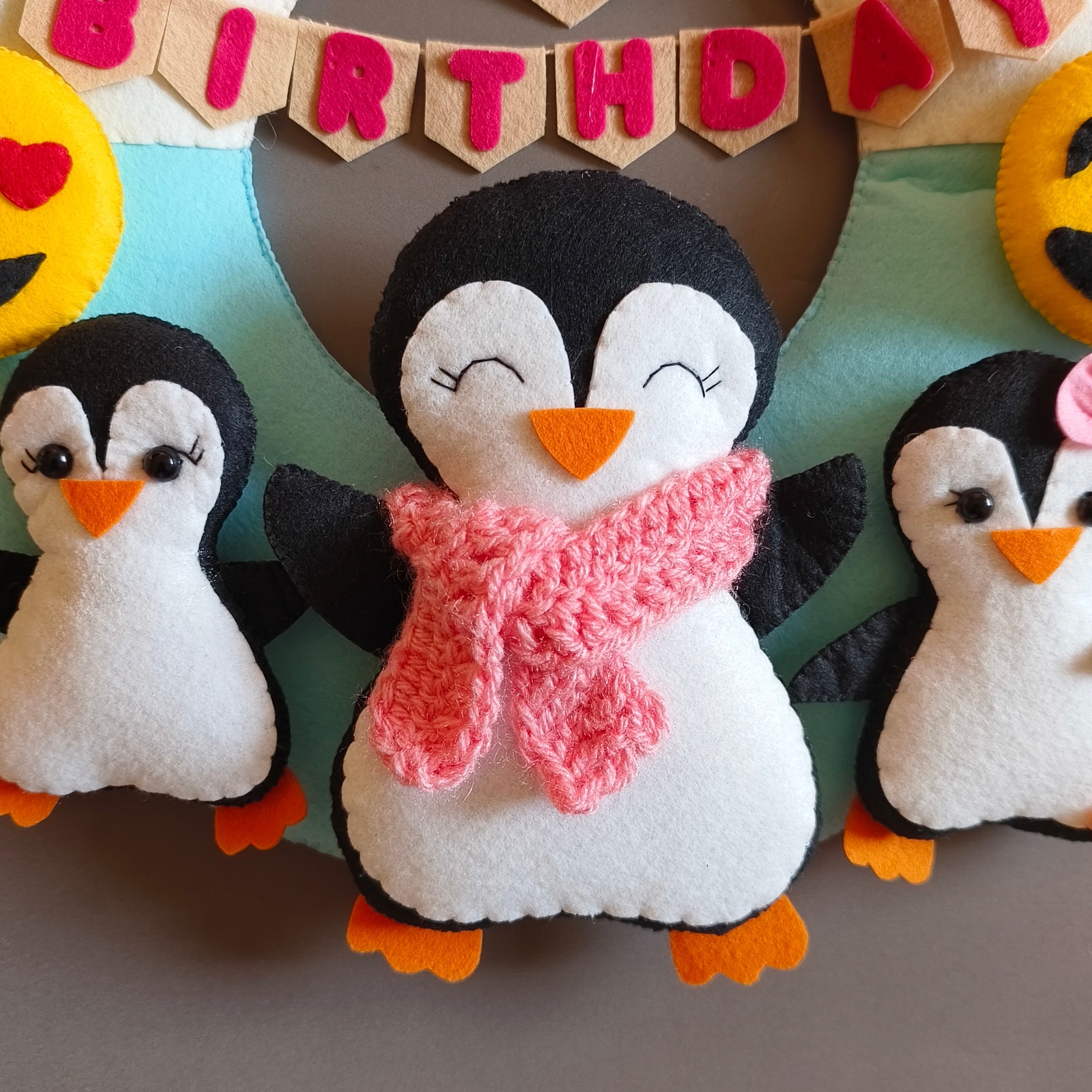 Personalized Penguin theme wall decor