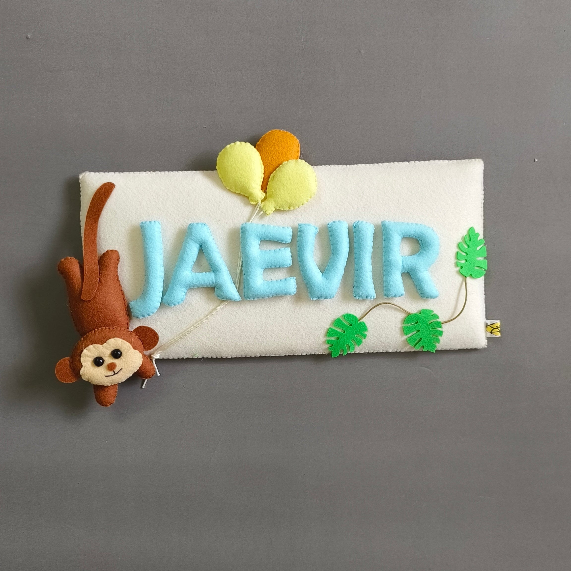 Personalized small Nameboard - Monkey