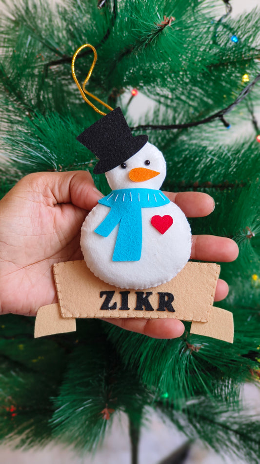 Snowman Christmas Ornament