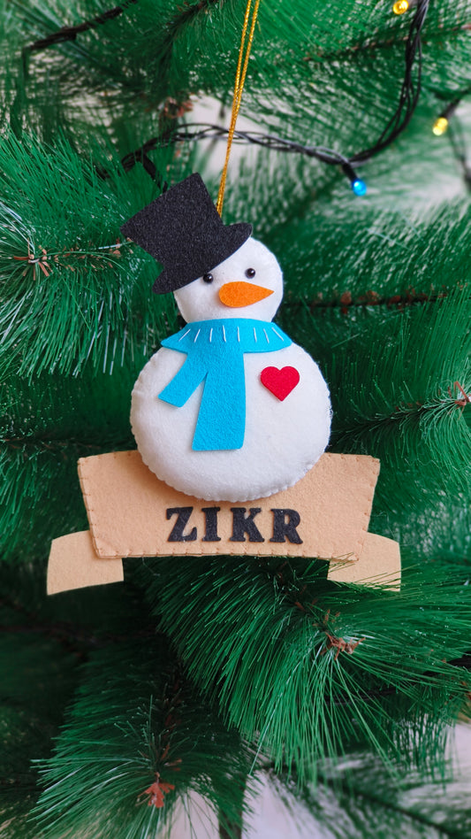 Snowman Christmas Ornament