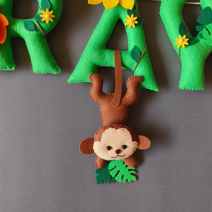 Personalized Jungle theme Bunting