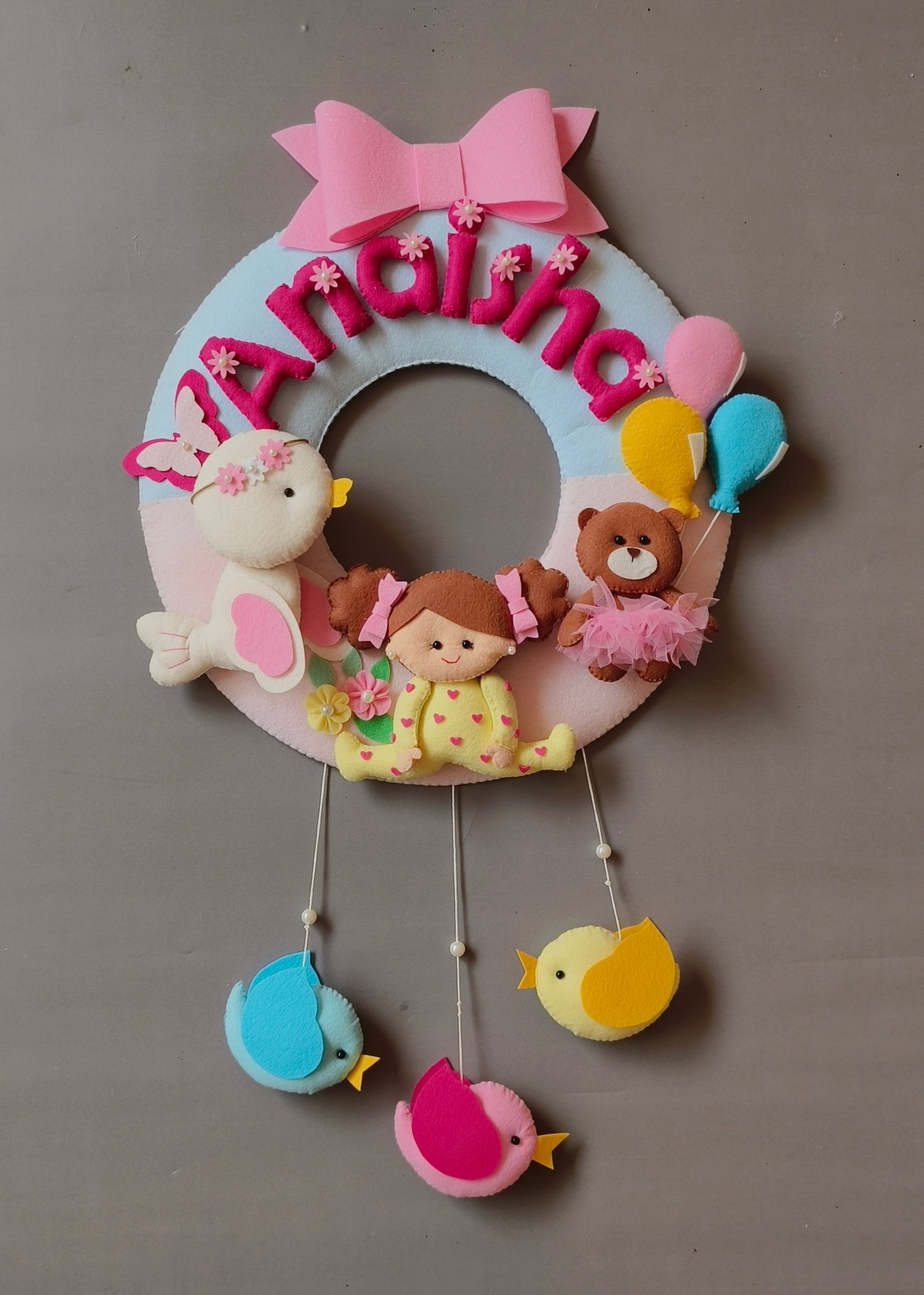 Personalized Angel bloom personalized wall decor