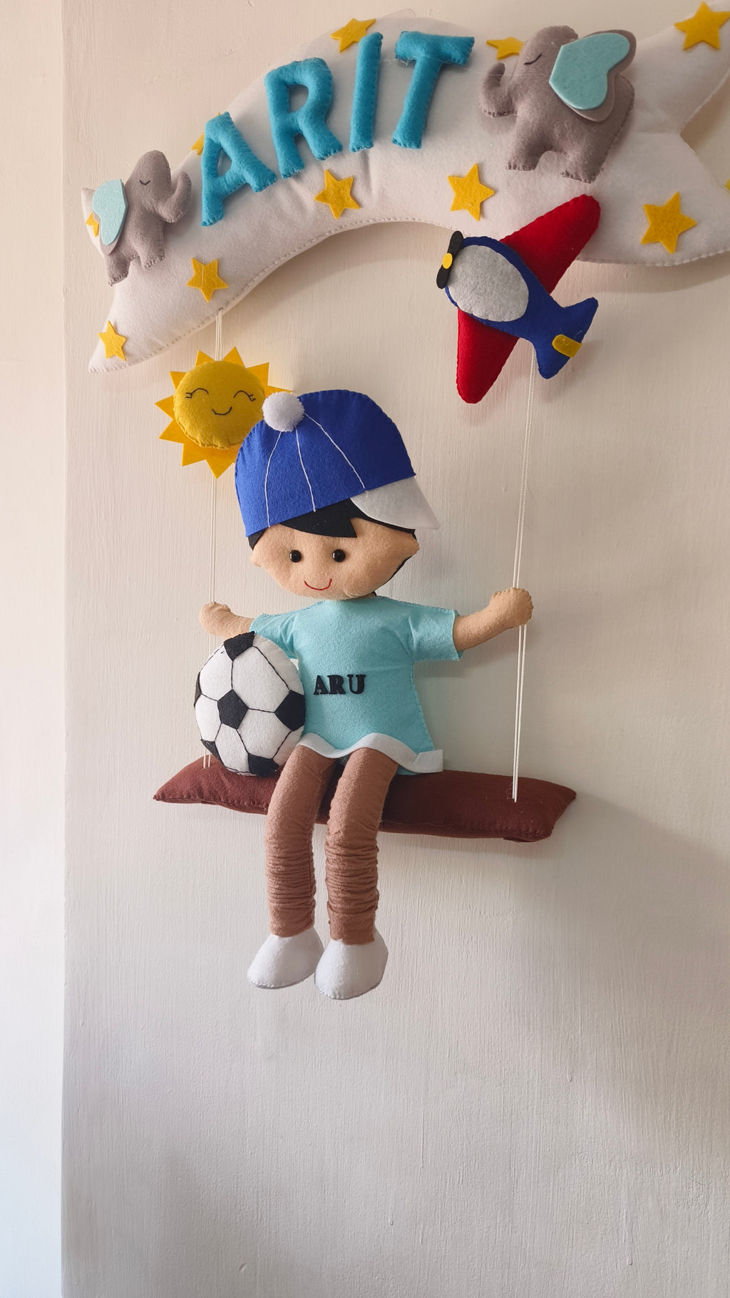 Boy on swing