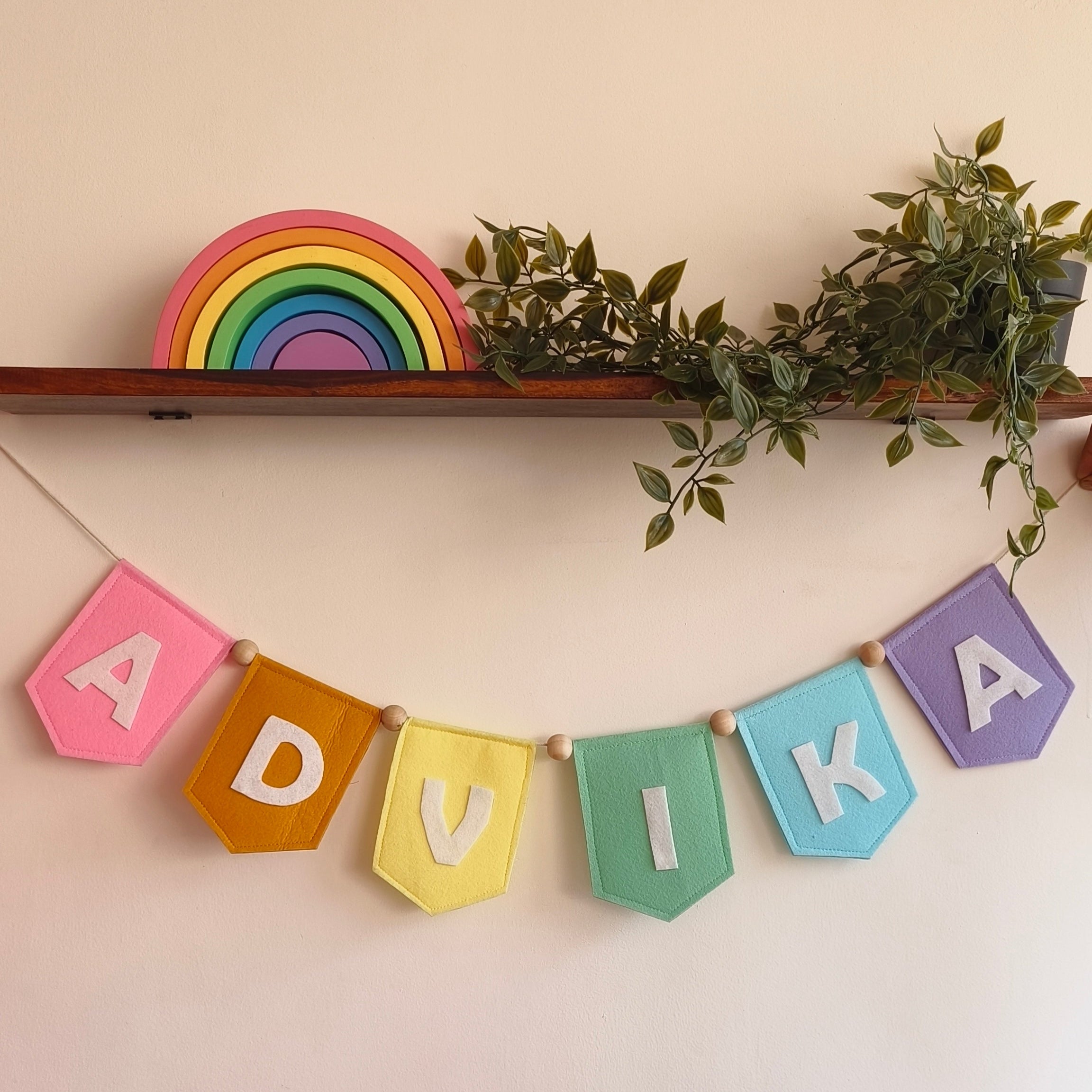 Personalised Rainbow Bunting — Perfect Party Decoration