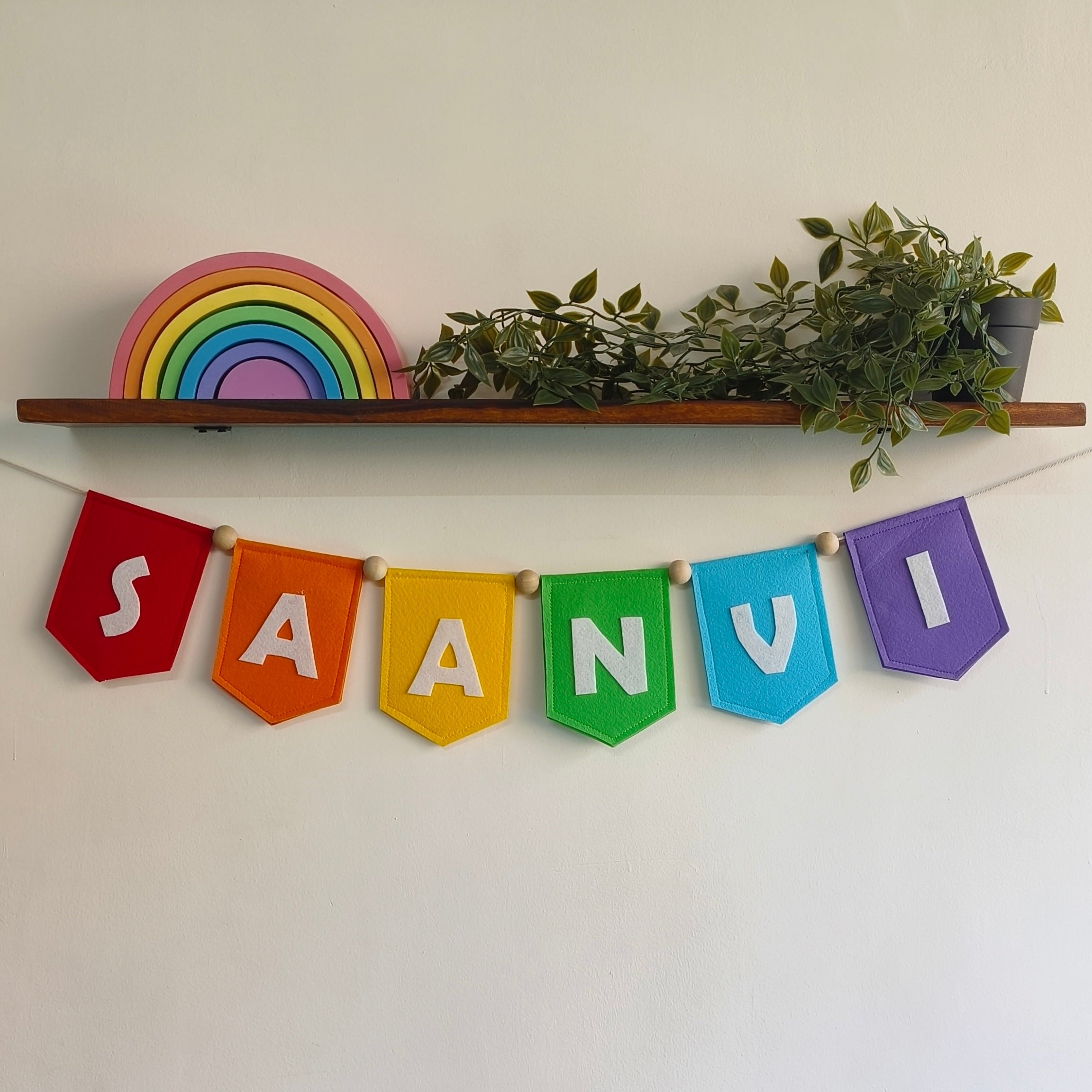 Personalised Rainbow Bunting — Perfect Party Decoration