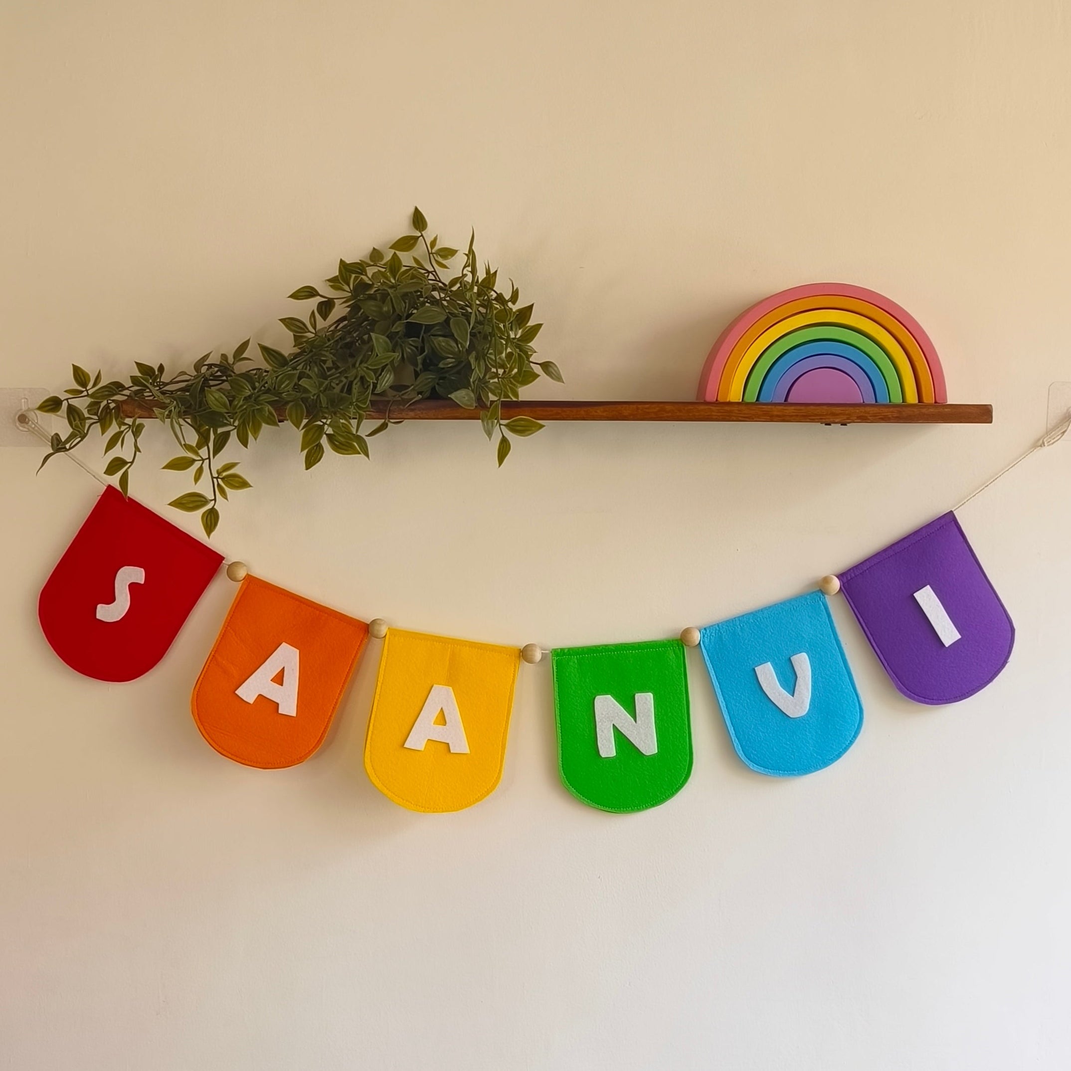 Personalised Rainbow Bunting — Perfect Party Decoration
