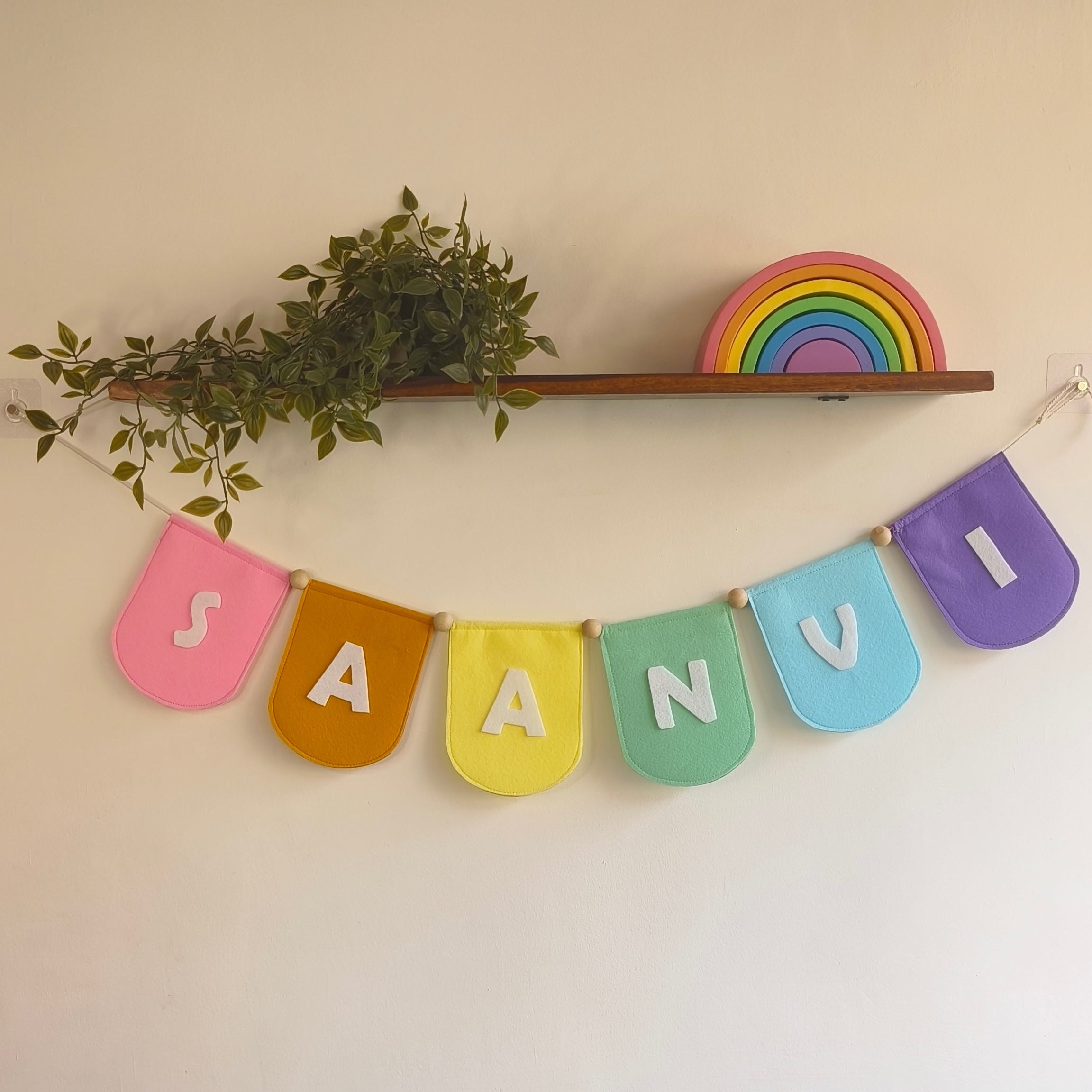 Personalised Rainbow Bunting — Perfect Party Decoration