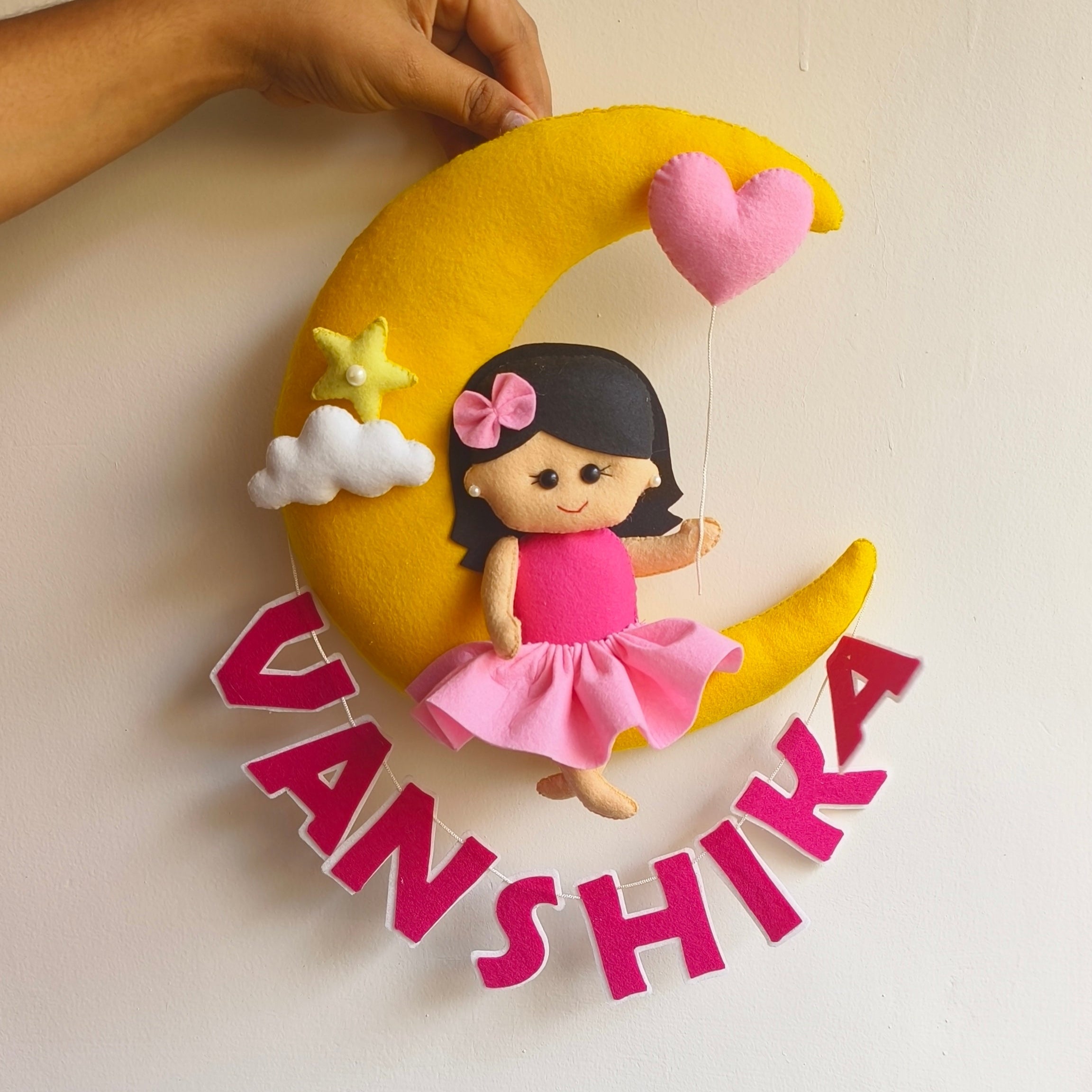 Personalized Girl on Moon Magical Gift for Girls