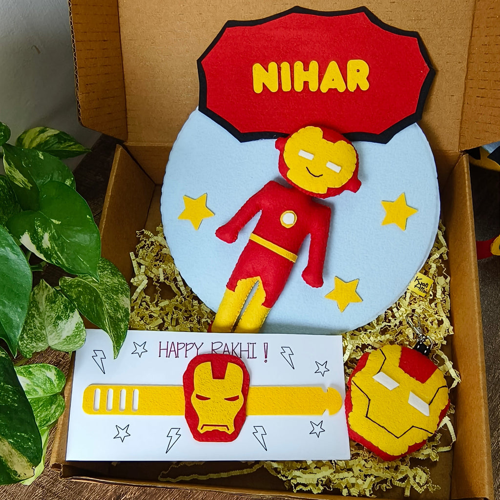 Superhero Rakhi Hamper with Wall Hanging