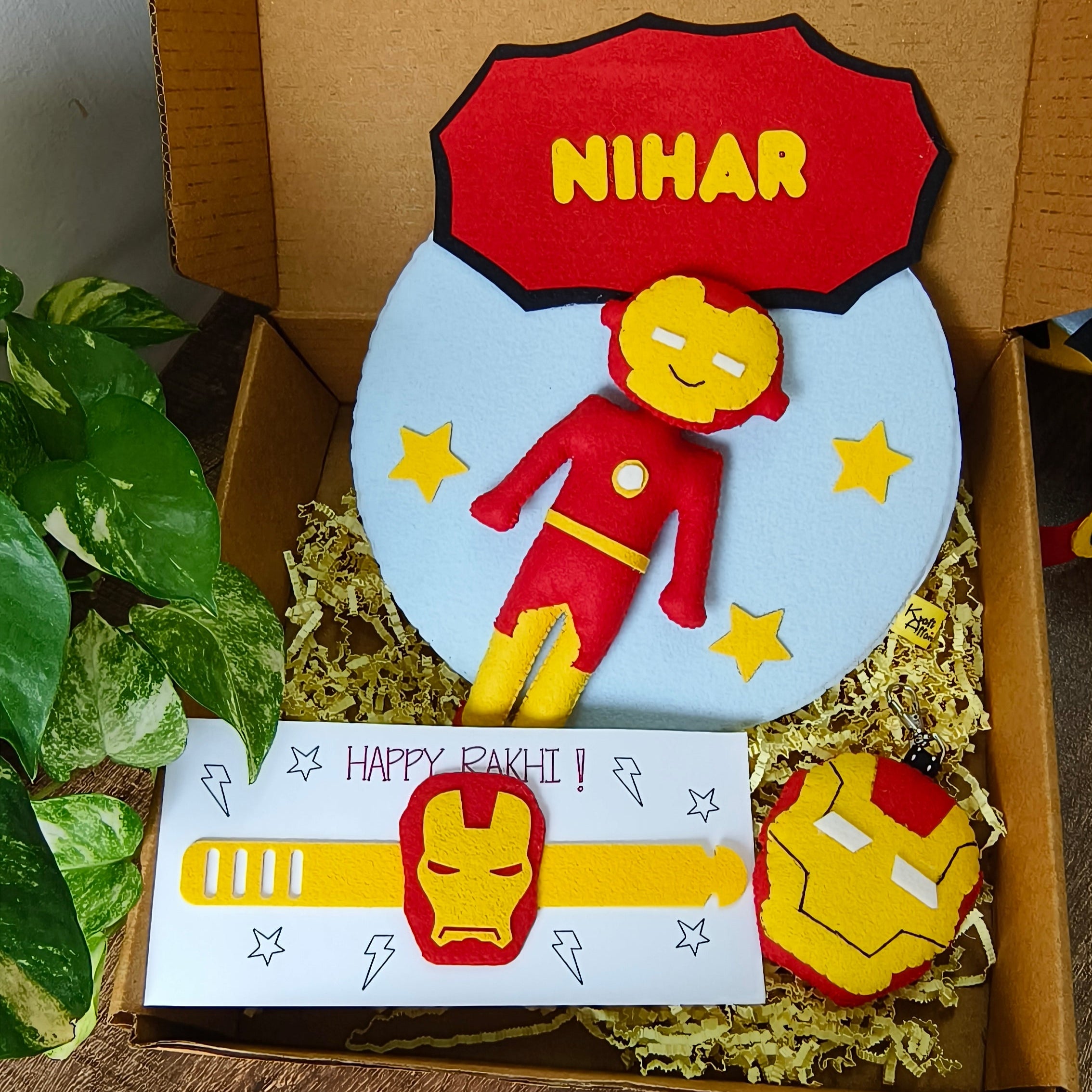 Superhero Rakhi Hamper with Wall Hanging