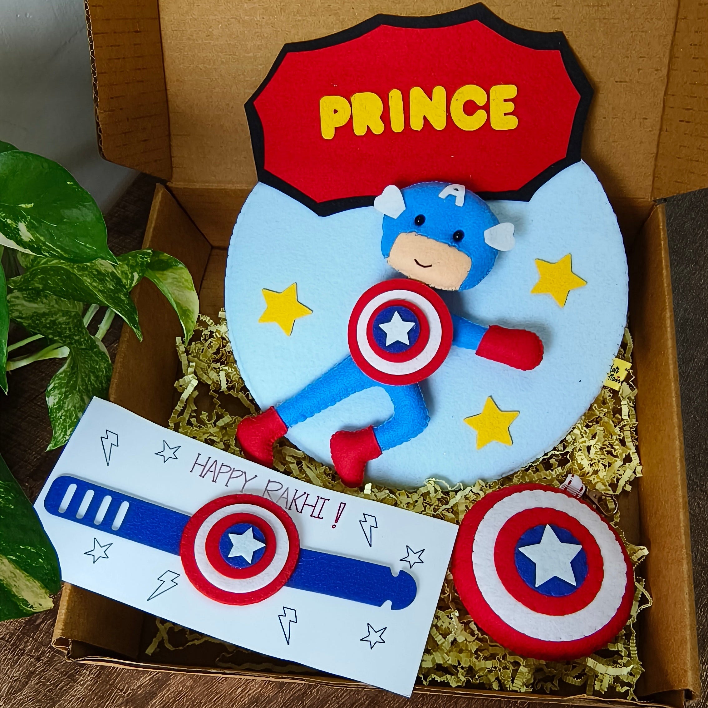 Superhero Rakhi Hamper with Wall Hanging