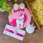 Unicorn Rakhi Hamper with Wall Hanging