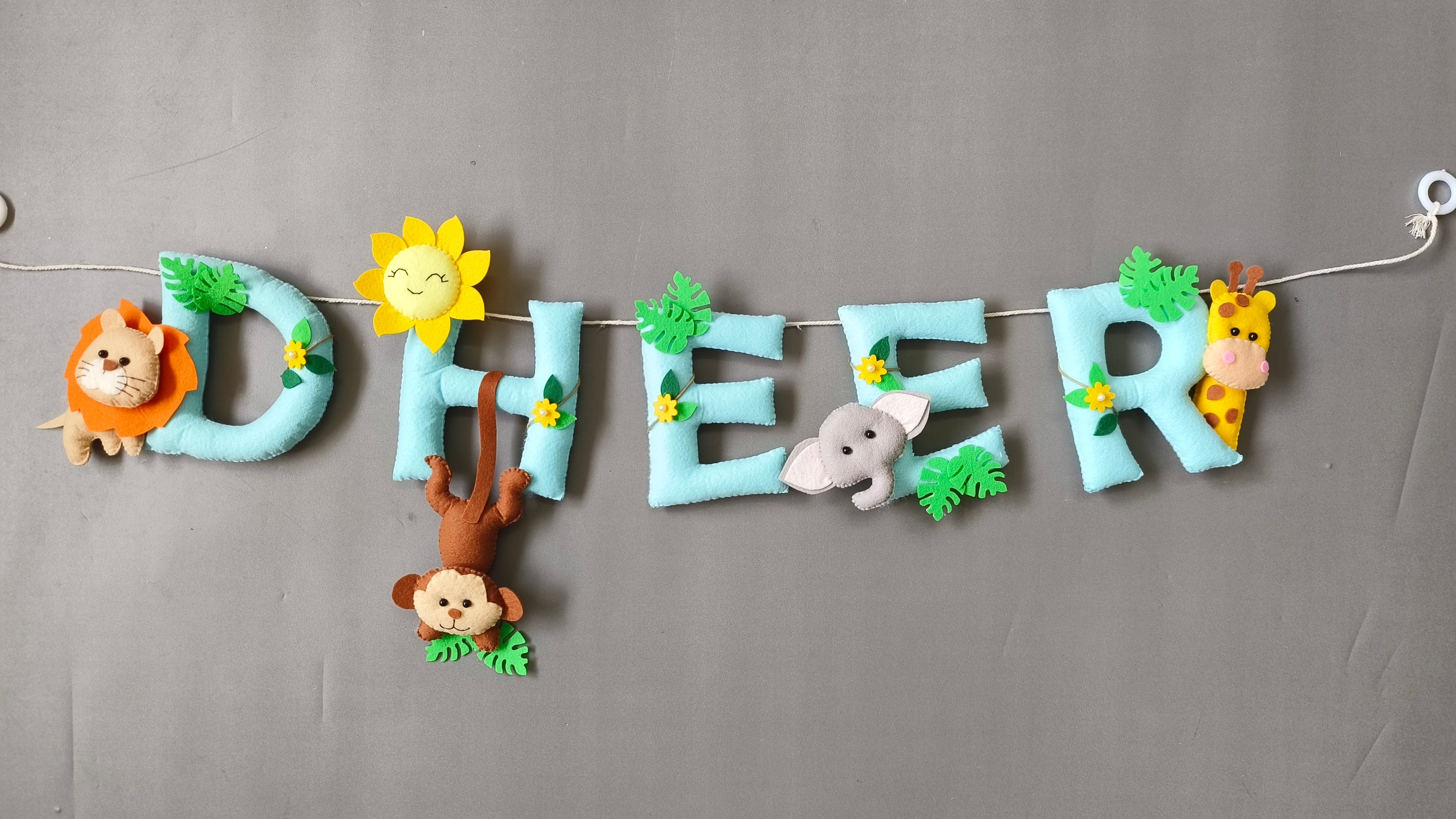 Personalized Jungle theme Bunting