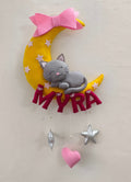 Personalized Cat on moon